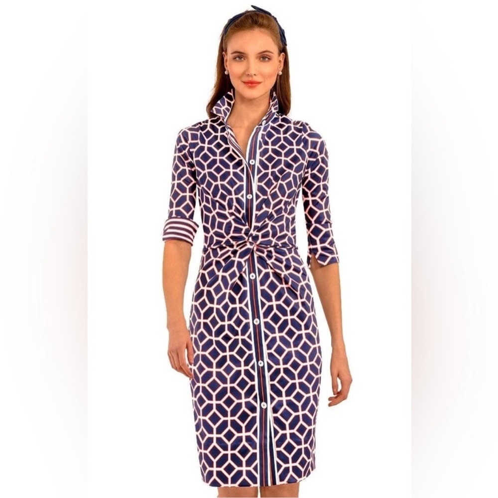 Gretchen Scott Twist & Shout Dress- Lucy in the sky with diamonds pattern Party